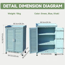 Outdoor Wooden Pot Bench with Double Doors Galvanized Storage Tray Garden Balcony and Backyard Garden Plant Bench