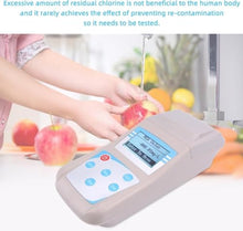 TICINNNWE Portable Residual Chlorine Water Quality Tester with 0-5mg/L Test Range, 10 Data Storage and HD Screen for Pool Household and Water Plant Use