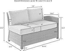 Crosley Furniture Bradenton Right Sectional Loveseat