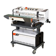 INTBUYING Automatic Vacuum Sealing Packing Machine with Code Printer LF1080 110V Black&White