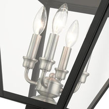 Livex Wentworth Collection 4 Light Outdoor Post Top Lantern Black