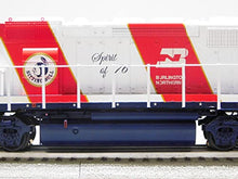 Generic Burlington Northern Legacy SD40-2 Diesel Locomotive Engine #1876 O Gauge White