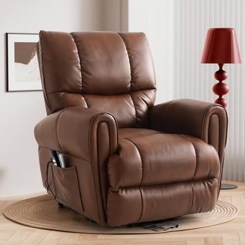 Adjustable Power Lift Recliner with Massage Heat & Extended Footrest
