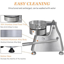 Vdniduir Commercial Hamburger Press Patty Maker,Heavy Duty Grill Burger Press Patty Meat Tool,for Restaurants, Burger Shops (150mm)