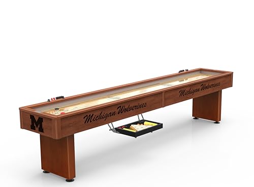 Holland Bar Stool Co. Officially Licensed Michigan Shuffleboard Table 12'