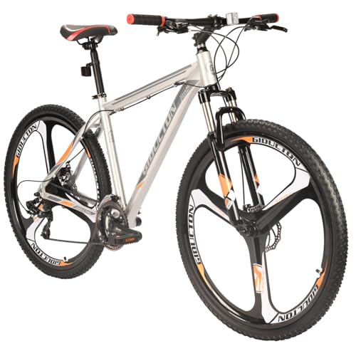 EUROBKE Mens Mountain Bike 29 inch X9 Silvery 3-Spoke