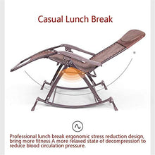 Lightweight Sun Lounger Oversized Patio Rocking Chairs Reclining for Heavy People Sun Lounger Zero Gravity Chair Outdoor Camping Foldable Portable Chairs Brown Recliner (Color : Without Cushions)