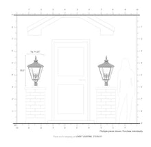 Livex 27376-07 Adams 4 Light Outdoor Post Top Lantern Black/Brushed Nickel