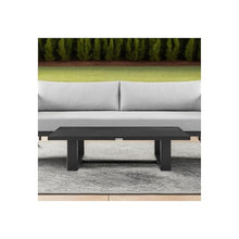 Armen Living Alegria Aluminum Outdoor Coffee Table in Black