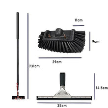 9m/30FT Window Cleaning Kit,Water/Hose Delivery Pole, Window Cleaning Brush Equipment, Cleaning Photovoltaic and Solar Panel Greenhouse Roof Cleaners,7.2M/24FT