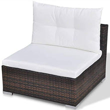 QINXIXINAIXI Garden Furniture Set Brown Acacia Wood 9 Piece Foldable Seating Sets Patio Poolside Modern Outdoor
