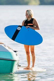Liquid Force 2024 Wake Foamie Skim 3ft 8in Wakesurf Board Blue