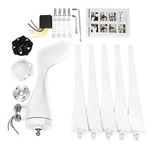 Energy 3/5 Blades Wind Turbine Generator 12V 24V High Efficient for Home Yacht Farm Low Wind Speed Start High Efficiency 5 Blades 12v (3 Blades 24v) (5 Blades 12v)