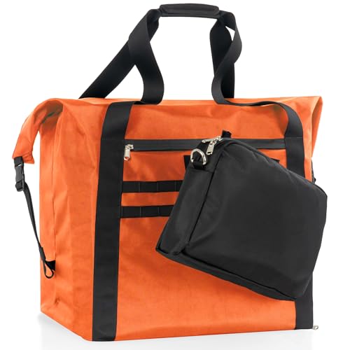 Xtreme Sight Line ~ G CUBƎ 100 Faraday Bag + XTECH Faraday Bag Combo for Medium to Large Generators ~ Protects Against EMP/CME/EMF/RF ~ Diamond Form Farday Lined Interior ~ Safety Orange Combo