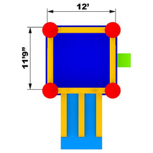 Inflatable HQ Commercial Bounce House Mega Double Slide Climbing Wall 100% PVC