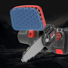 Mini Chainsaw Cordless 4Inch 21V Powerful Electric Chainsaw with Battery | Handheld Lightweight Mini Chainsaw for Garden Bush Branch Pruning Wood Cutting (Size : 10000mAh) ()