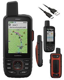 Wearable4U Garmin GPSMAP 67i Rugged GPS Hiking Handheld +E-Bank with Car & Wall Chargers