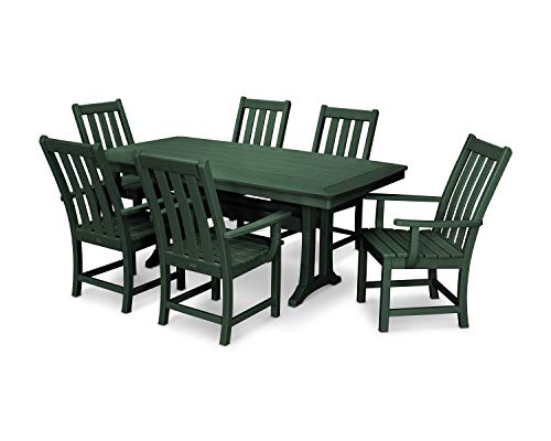 Polywood Vineyard 7-Piece Dining Set (Green)