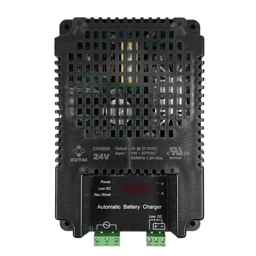 CH4624 Industrial Automatic Battery Charger with Easy-to-Read LED 12V/24V Adult Motorcycle