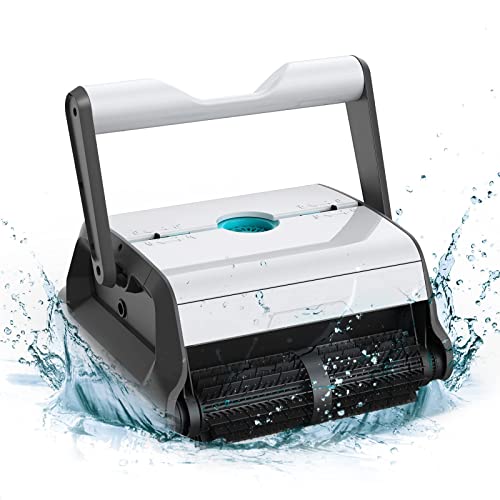 Robotic Pool Cleaner with Over 3h runtime & 150W Suction Power, Wall-Climbing Automatic Pool Vacuum with Intelligent Path Planning for Inground Pool up to 2000 ft2