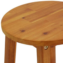 5 Piece Patio Bar Set Solid Acacia Wood Outdoor Bar Table with Stools