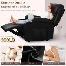 Aotolo Reclining Loveseat, Massage Loveseat Recliner Sofa Heavy Weight Capacity, RV Love Seat Chair Clearance with Console, USB, Type C Port, Storage, Cup Holders, Wall Hugger Couch for Living Room