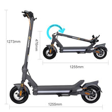 CUNFON Electric Scooter 1200W Motor 50 Miles Range 31 mph Speed Grey