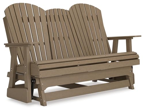 Signature Design by Ashley Hyland Wave HDPE Outdoor Glider Loveseat