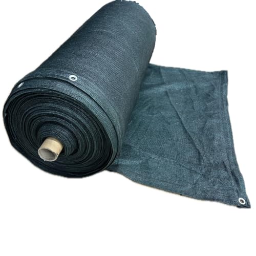 Farm Plastic Supply - 80% Green Shade Cloth Hemmed and Grommeted - Mesh Fabric for Fence Privacy Screen, Garden Shade, Shade Cloth Rolls, Wind Screen (6' x 100')