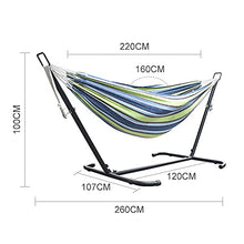 家庭用品 Hammock for 2 People with Space-Saving Steel Frame Garden Courtyard Outdoor Double Hammock and Carrying Bag Garden Outdoor Camping