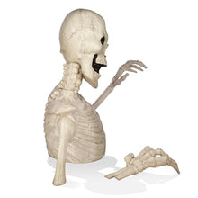 BOO BOX Halloween 48" Groundbreaking Skeleton - Scary Outdoor Halloween Decorations for Porch or Yard