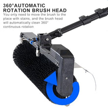 ZOCWJK Battery Powered Solar Panel Cleaning Brush Kit - 11FT/18FT/25FT Water Fed Pole, Electric Outdoor Window Cleaner, Efficient Solar Panel Maintenance Tool,3.5m/11/Ft