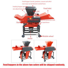 THUXEON 4-Blade Grass Cutting and Silk Kneading Machine, 220V Hay Cutter Kneader Grinder, 2.2KW Crushing Corn Peanuts Straw Wheat, 400-800KG/H