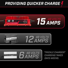 FORM 15 AMP EZGO RXV & TXT Battery Charger for 48 Volt Golf Carts Red