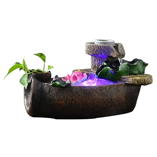 Table Top Decor Fountains Desktop Fountain, Landscape, Fish Pond, Landscaping, Atomized Fountain, Indoor Fountain, Creative Home Decoration Ornaments, Small Rockery and Water Fountain Water Fount