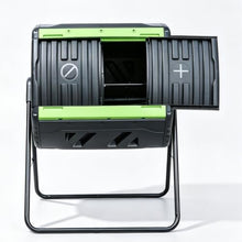 Rotating Compost Bin Dual Chamber for Kitchen Organic Waste