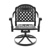 callmego Durable Cast Aluminum Outdoor Dining Set with Weather-Resistant Cushions for Patio, Deck, or Garden Seating