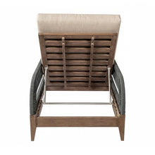 Armen Living Orbit Modern Outdoor Patio Chaise Lounge Chair Taupe