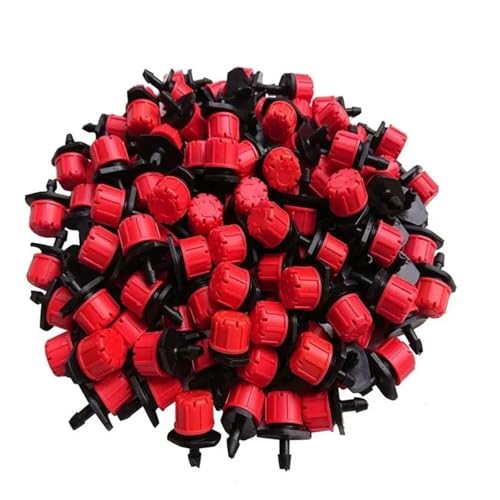 Garden supplies 50-800pcs Adjustable Irrigation Drippers Sprinklers 1/4'' Emitter Dripper Micro Drip Irrigation Sprinklers for Watering System Irrigation supplies(800 PCS)