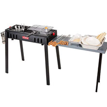 Outdoor Folding Barbecue Home 5 People Charcoal Barbecue Field Thickening Barbecue BBQ Grill (Color : B)