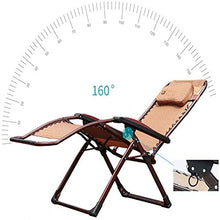 IIPOSAQQ Zero Chair Outdoor Sun Lounger Chair Folding Recliner Heavy Duty Reclining Sunloungers for Home Garden Patio Deck Deck Chairs