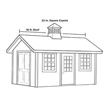 Good Directions Manchester Vinyl Cupola with Pure Copper Roof, 22"x27", White