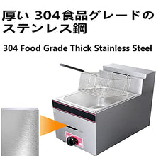 Gas Fryer 10L Large Capacity Professional Countertop Fryer With Detachable Baskets And Lid Adjustable Firepower Stainless Steel Easy To Clean,Natural Gas