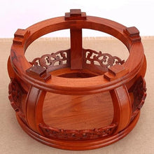 QUANGJN Pcs Plants Saucers Solid Wood Ornaments Round Vase Bonsai Stand Base Fish Tank Base Wooden Tray Plant Pot Saucers,