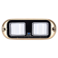 AquaIDEA Japan JB60W Transom Underwater Boat LED Light, Made in Japan, 60W COB, Bronze, IP69, 9-32V, 6000lm, RGB, 3-Year Warranty (Blue)