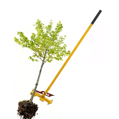 Gaommini Heavy Duty Tree Root Puller High-Leverage Sapling Puller Tool for Trees, Shrubs Vines and Thorns Ergonomic Garden Tool Effort-Saving Manual Root Remover