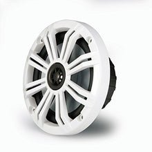 KICKER Marine Wake Tower System with 6.5" LED Speakers, LED Remote & Wet Sounds HT-4 Amp LED White
