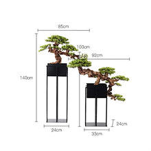 XJOYSL7921 Artificial Bonsai Houseplant Artificial Plants Bonsai Pine Tree Zen Floorstand Simulated Welcome Ornament with Iron Stand Corridor Decoration for Home Office(Large)