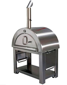44" Wood Fired Stainless Steel Artisan Pizza Oven or Grill with Waterproof Cover, Outdoor or Indoor