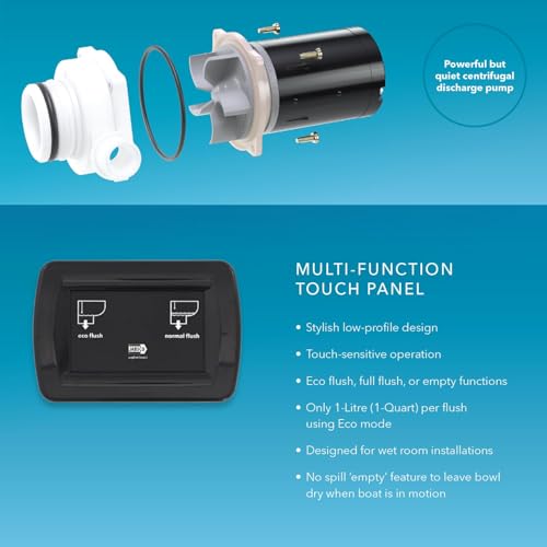 Jabsco Quiet Flush E2 Marine Toilet 24 Volt